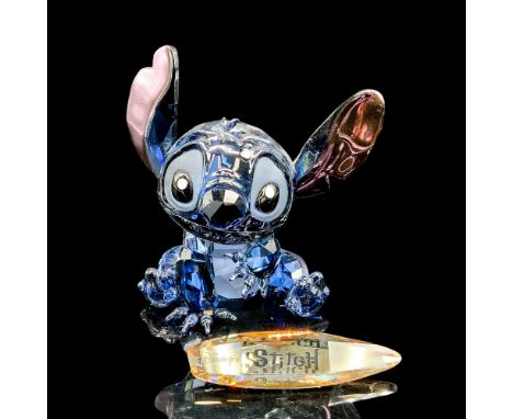 Retired limited edition Swarovski Disney figurine inspired by the film Lilo &amp; Stitch. This adorable character shines in f