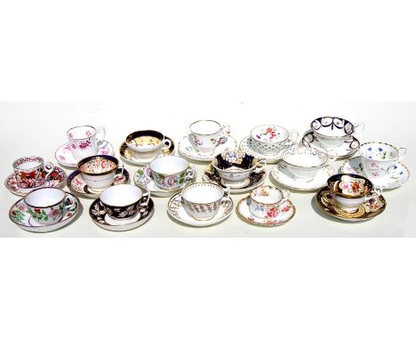 A quantity of 19th century porcelain cabinet cups and saucers by various factories.40