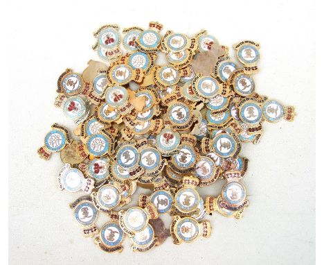 One Hundred (100) RAF gilt and enamel badge blanks (no pins to reverse), including Support Command Royal Air Force, Training 