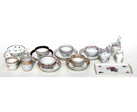 A quantity of late 18th and early 19th century porcelain tea bowls and saucers.Condition ReportAll good overall condition wit