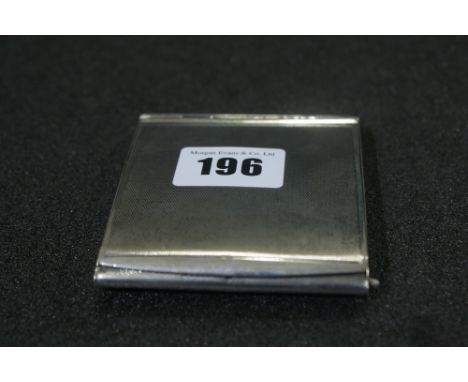 An Art Deco Period Silver Compact With Push Button Mechanism, Chester 1936