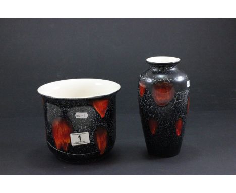 Poole Pottery vase and planter