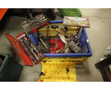 Box of Vintage tools