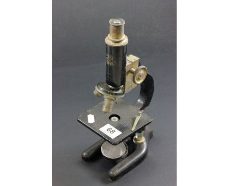 Vintage Microscope marked C Baker London 9311