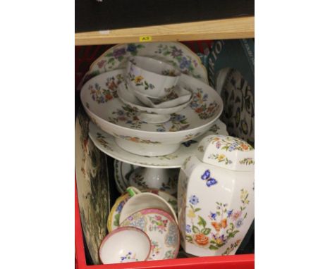 Collection of vintage ceramics to include; Portmeirion, Aynsley, Minton & Bretby