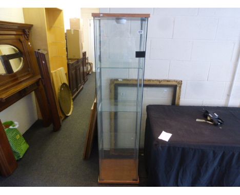 Large three shelf glazed display cabinet