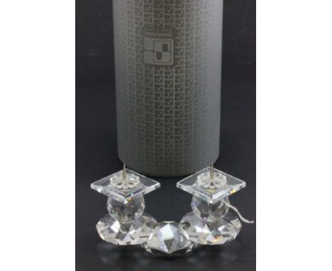 Boxed Swarovski Twin candlestick 7600 112 000