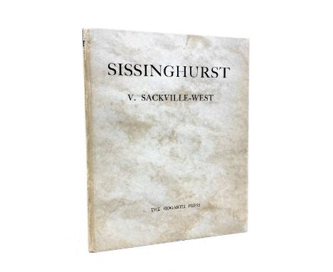 Sackville-West, [Vita]. Sissinghurst, first & limited edition, signed by the author and numbered 418/500, London: Printed by 