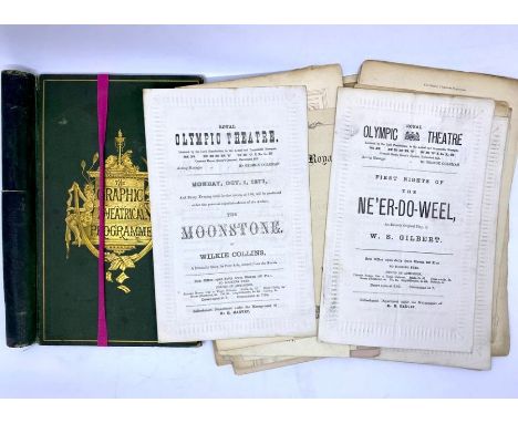 Theatre. A collection of 52 theatre programmes from the 1870s, some notable first runs, including the first performance of W.