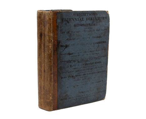 Wrightson, R. Triennial Directory of Birmingham, illustrated throughout with 98 engraved plates (trade cards &amp; pictorial 