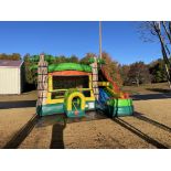 Tropical Combo Bounce House with Slide TNT Inflatable Grade B no blower