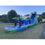 24' Tropical Giant Water Slide Slip-n-slide and Pool Hullaballoo Inflatable Grade A no blowers