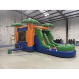 Bounce House Combo with Dual Slide Paradise Inflatable Grade C no blower
