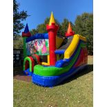 Modern Castle Bounce House Combo with Slide TNT Inflatable Grade A no blower