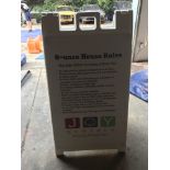 A-frame Signs for Marketing and Bounce House Rules Grade B