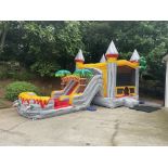 T-Rex Dual Lane Combo XL Jump Orange Inflatable Grade A no blower Recent Purchase