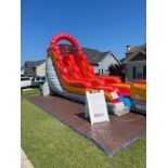 Fire Red LAVA 18' Water Slide TNT Inflatable Grade B no blower