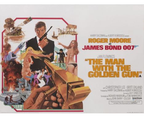 The Man with the Golden Gun (1974) . Original British poster . Artist: Robert E. McGinnis (b.1926). . Unframed: 30 x 40 in. (