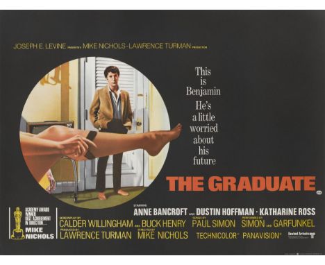 The Graduate (1967) . Original British poster. . Unframed: 30 x 40 in. (76 x 102 cm). . Linen backed. . This classic Dustin H