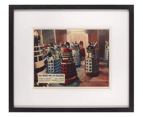Dr. Who and the Daleks (1965) . Original British front of house still. . Unframed: 8 x 10 in. (20 x 25 cm). Framed: 13 5/8 x 