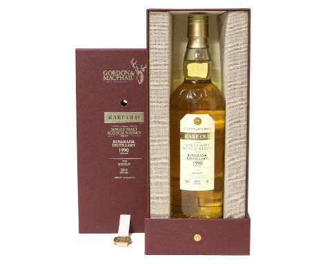 Rosebank 1990 Single Malt Scotch Whisky, 25 years old and bottled by Gordon &amp; MacPhail for their Rare Old series, distill