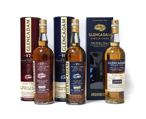 Glencadam " The Rather Unique" 20 Year Old Single Cask Highland Single Malt Scotch Whisky, distilled 1999, bottled 2020, cask
