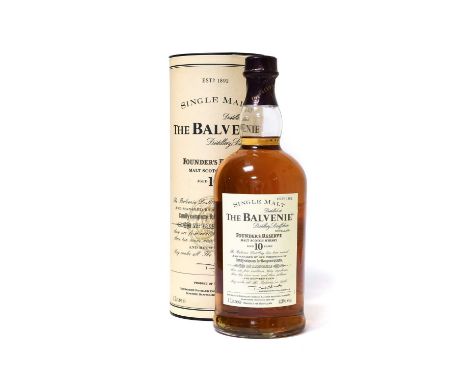 The Balvenie 10 Year Old Founder's Reserve Single Malt Scotch Whisky, 43% vol 1 litre (one bottle)