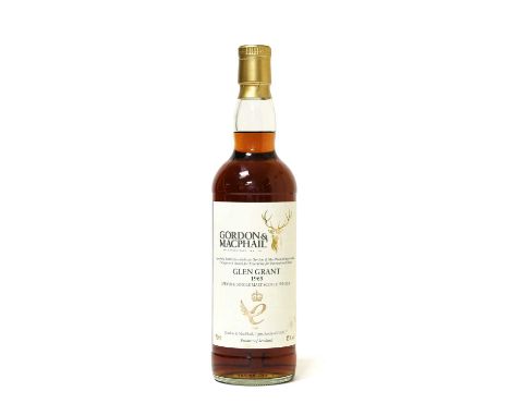 Glen Grant 1965 Speyside Single Malt Scotch Whisky, this 44 year old malt whisky was bottled by Gordon &amp; MacPhail to cele
