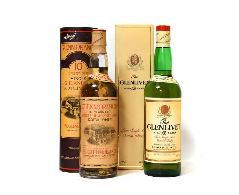 Glenmorangie 10 Years Old Single Highland Malt Scotch Whisky, 1980s bottling, 40% vol 75cl, in original cardboard tube (one b