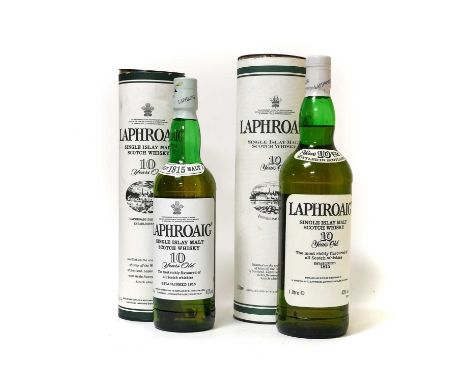 Laphroaig 10 Years Old Single Islay Malt Scotch Whisky, 43% 1 litre (one bottle), Laphroaig 10 Years Old Single Islay Malt Sc