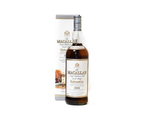 Macallan Elegancia 1990 Single Highland Malt Scotch Whisky, distilled 1990, bottled 2002, 40% vol 1 litre, in original cardbo