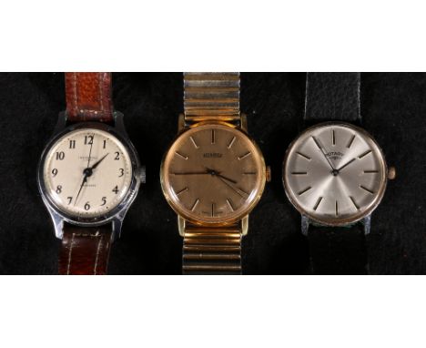 Three gents wristwatches including a Rotary and a Ingersol shock proof watch (3)
Provenance The Late Ivor Guild, New Club