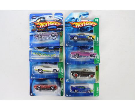 Hot Wheels - Treasure Hunt - 8 x unopened models from the sought after Treasure Hunt series, 71 Plymouth GTX # 57011, Jaded #