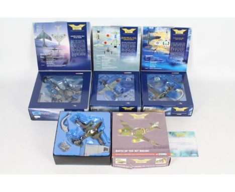Corgi Aviation Archive - Four boxed 1:72 diecast model military aircraft from various CAA ranges. Lot comprises #49801 Hawker