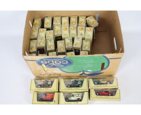 Matchbox Models of Yesteryear - 34 boxed Matchbox MOYs in straw boxes. Lot includes Y8 MG-TC; Y5 1927 Talbot 'Taystee' Y12 Fo