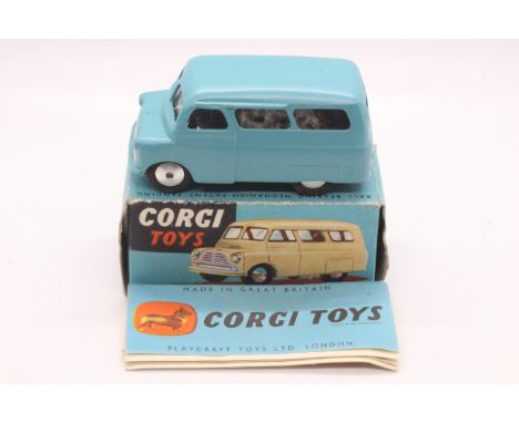 Corgi - A rare boxed Corgi Mechanical Bedford CA Dormobile # 404M. The model shows little sign of play wear and still has its