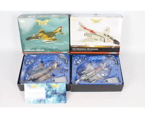 Corgi Aviation Archive - Two boxed Limited Edition 1:72 scale Corgi Aviation Archive McDonnell F-4J Phantoms from the CAA ran