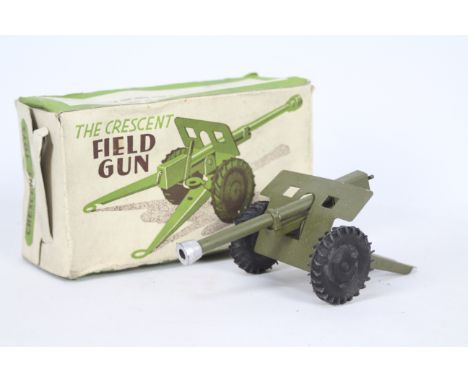 Crescent - A rare boxed large scale Crescent Field Gun # 1248 The model shows only light signs of age and use and appears in 