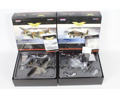 Corgi Aviation Archive - Two boxed Limited Edition 1:72 diecast model military aircraft. Lot consists of AA35011 Gloster Mete