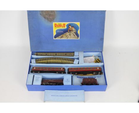 Hornby - Dublo - A boxed Hornby Dublo Electric Passenger Train set with Duchess Of Atholl loco # EDP2. The Loco appears in Go
