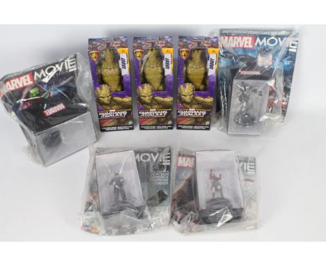 Hasbro, Marvel Eaglemoss - Seven boxed action figures. Lot consists of 4 unopened hand painted collectors figurines with maga