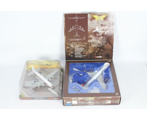 Corgi Aviation Archive - Two boxed 1:144 scale diecast model civilian aircraft. Lot consists of 'Classic Jetliners' Limited E