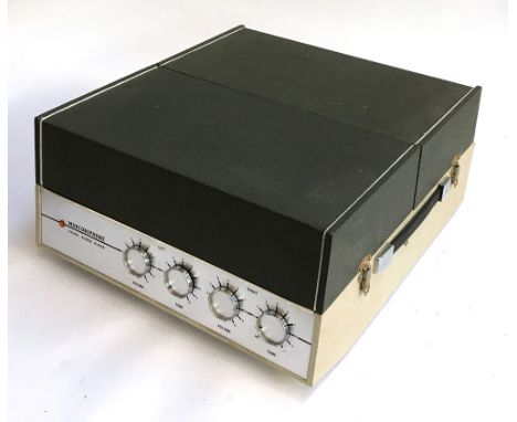 A Marconiphone record player model no.4033, with detachable speakers 
