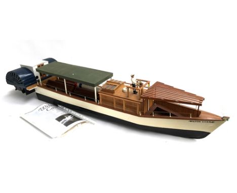 A Wilton Castle paddle driven scale model, approx. length 125cmL 