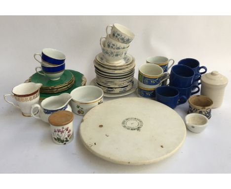 A collection of ceramics to include Colclough; Royal Stafford; Portmeirion; New Chelsea Staffs; Ironstone; and a Copeland &am