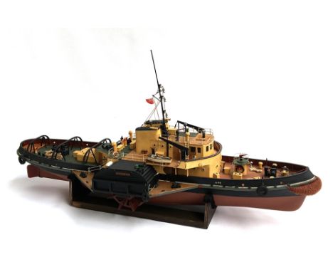 A Santa Ana remote controlled boat, with Micron R/C receiver, approx. 100cmL 