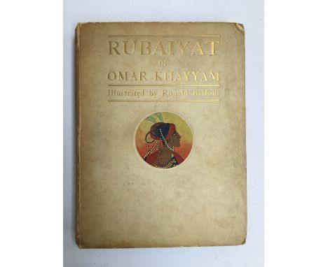 'Rubaiyat of Omar Khayyam', illustrated by Ronald Balfour, with 38 mounted colour and black and white plates, London: Constab