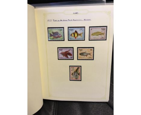 STAMPS : FISH CORAL and SHELLS in mint sets and minisheets