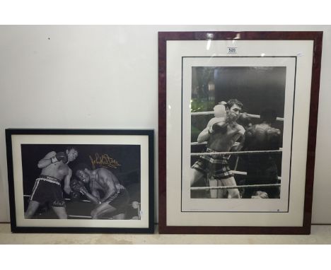 Boxing interest - Limited Edition ' Ken Buchanan ' Photographic Print, signed by him in the margin, no.479/500 with coa to ve