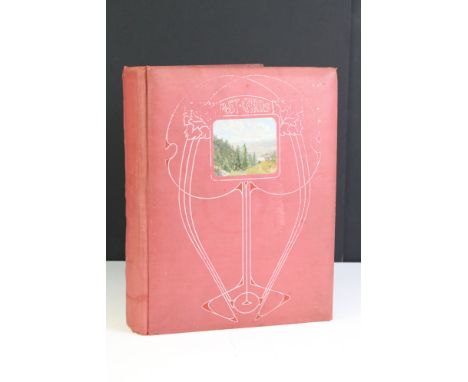 Collection of approx. 300 postcards, in a vintage album, to include topographical, social history, humorous, military, actres